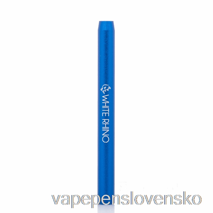 Biely Nosorožec Kovový Netopier Ochutnávač Fajka Modrá Vape Cigareta